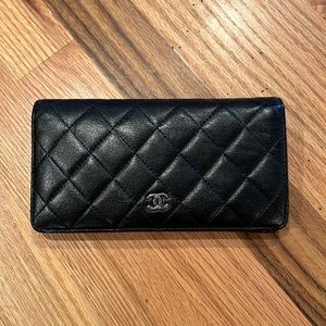 Chanel checkbook wallet